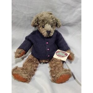 1996 Ganz Cottage Jointed Mohair Teddy Bear Bernie Fully Jointed Wabble Head 13"